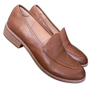 Sofft Womens Size 8 Napoli Loafer Brown Leather Flat Shoes
